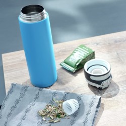 Leifheit Thermos Flip 600 ml Blu Acqua