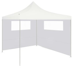 vidaXL Parete con Finestre per Gazebo 6x2 m Bianca