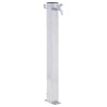 vidaXL Colonna d'Acqua da Giardino 80 cm Acciaio Inox Quadrato