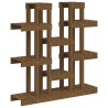 vidaXL Supporto Piante Miele 104,5x25x109,5 cm Legno Massello di Pino