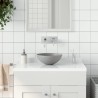 vidaXL Lavandino da Bagno in Ceramica Grigio Chiaro Rotondo