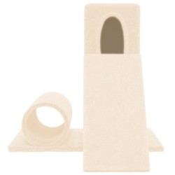 vidaXL Albero per Gatti con Tiragraffi in Sisal Crema 59 cm