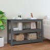 vidaXL Tavolo Consolle Grigio 110x40x74 cm in Legno Massello di Pino