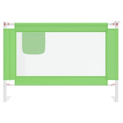 vidaXL Sponda Letto di Sicurezza per Bambini Verde 100x25 cm Tessuto