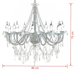 Lampadario classico vetro 1600 cristalli, a sospensione