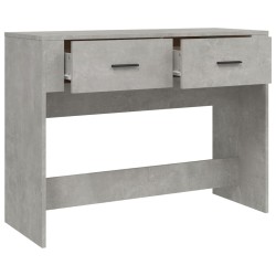 vidaXL Tavolino Consolle Grigio Cemento 100x39x75 cm Legno ingegnerizzato