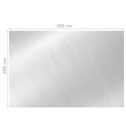 Copertura per Piscina Argento 300x200 cm PE