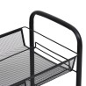 vidaXL Carrello da Cucina con 5 Ripiani Nero 46x26x105 cm in Ferro