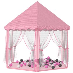 vidaXL Tenda da Gioco Principessa con 250 Palline 133x140 cm Rosa