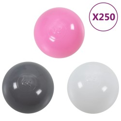 vidaXL Tenda da Gioco Principessa con 250 Palline 133x140 cm Rosa