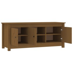 Scarpiera Miele 110x38x45,5 cm in Legno Massello di Pino