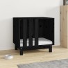 vidaXL Casetta per Cani Nero 60x45x57 cm in Legno Massello di Pino