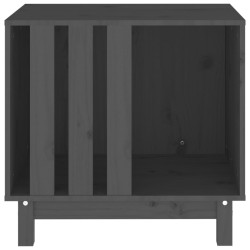 vidaXL Casetta per Cani grigio 60x45x57 cm in Legno Massello di Pino