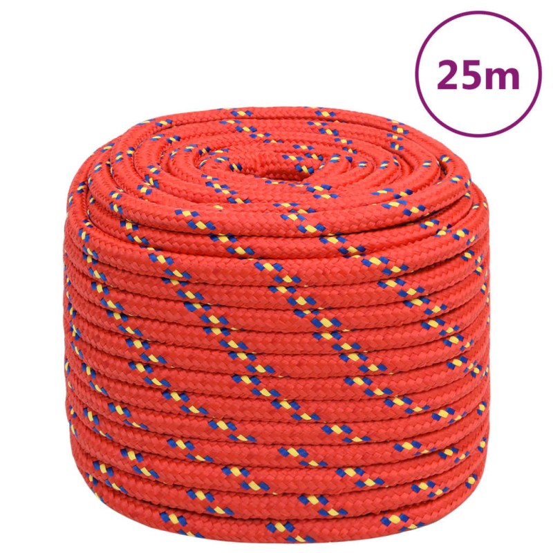    Corda Nautica Rossa 18 mm 25 m in Polipropilene