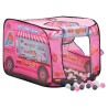 vidaXL Tenda da Gioco per Bambini Rosa con 250 Palline 70x112x70 cm