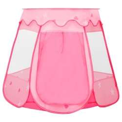 vidaXL Tenda da Gioco per Bambini Rosa con 250 Palline 102x102x82 cm