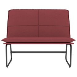 Panca Rosso Vino 100x75x76 cm in Similpelle