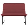 Panca Rosso Vino 100x75x76 cm in Similpelle