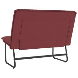 Panca Rosso Vino 100x75x76 cm in Similpelle