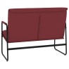 Panca Rosso Vino 100x64x80 cm in Similpelle