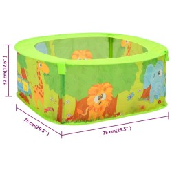 vidaXL Piscina con 300 Palline per Bambini 75x75x32 cm