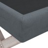   Sgabello Portaoggetti Grigio Scuro 110x45x49 cm in Velluto