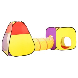 vidaXL Tenda da Gioco per Bambini 250 Palline Multicolore 255x80x100cm