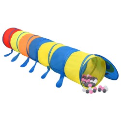 vidaXL Tunnel Gioco Bambini 250 Palline Multicolore 245 cm Poliestere