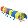 vidaXL Tunnel Gioco Bambini 250 Palline Multicolore 245 cm Poliestere