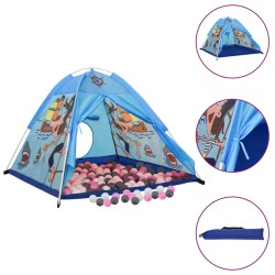 vidaXL Tenda da Gioco per Bambini Blu con 250 Palline 120x120x90 cm