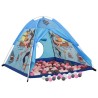 vidaXL Tenda da Gioco per Bambini Blu con 250 Palline 120x120x90 cm