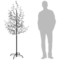   Albero di Ciliegio con 200 LED Bianco Caldo 180 cm