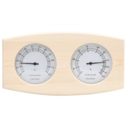   Set Timer Igrotermografo e Clessidra Sauna 2 in 1 Massello Pino