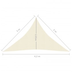    Vela Parasole 160 g/m² Crema 3x3x4,2 m in HDPE