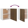 vidaXL Mobile Pensile Rovere Marrone 50x31x60 cm in Legno ingegnerizzato