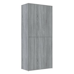 vidaXL Scarpiera Grigio Sonoma 80x39x178 cm in Legno ingegnerizzato