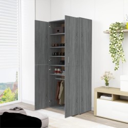 vidaXL Scarpiera Grigio Sonoma 80x39x178 cm in Legno ingegnerizzato