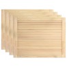 vidaXL Ante a Lamelle 4 pz in Legno Massello di Pino 39,5x59,4 cm