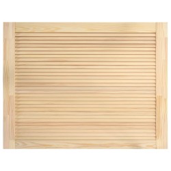 vidaXL Ante a Lamelle 4 pz in Legno Massello di Pino 39,5x59,4 cm