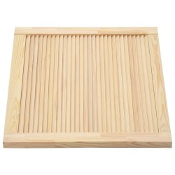 vidaXL Ante a Lamelle 4 pz in Legno Massello di Pino 39,5x59,4 cm