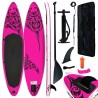 vidaXL Set Tavola Gonfiabile da SUP 366x76x15 cm Rosa