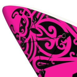 vidaXL Set Tavola Gonfiabile da SUP 366x76x15 cm Rosa