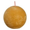 Bolsius Candele Rustiche a Sfera Shine 6 pz 76x71 mm Giallo Favo