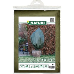 Nature Coperture Invernali in Pile 3 pz 50 g/m² 100x50 cm Verde 