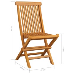    Sedie da Giardino con Cuscini Blu 2 pz in Massello di Teak