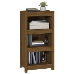   Libreria Marrone Miele 50x35x97 cm in Legno Massello di Pino