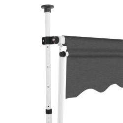 vidaXL Tenda da Sole Retrattile Manuale 400 cm Antracite