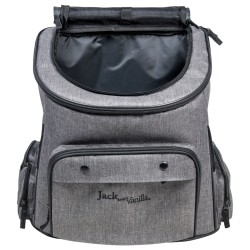 Jack and Vanilla Zaino per Animali Travel 40x25x36 cm Grigio/Nero