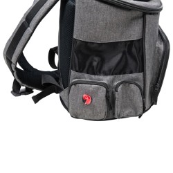 Jack and Vanilla Zaino per Animali Travel 40x25x36 cm Grigio/Nero