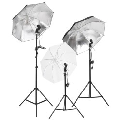   Kit per Studio Fotografico con Set Luci, Fondale e Riflettore